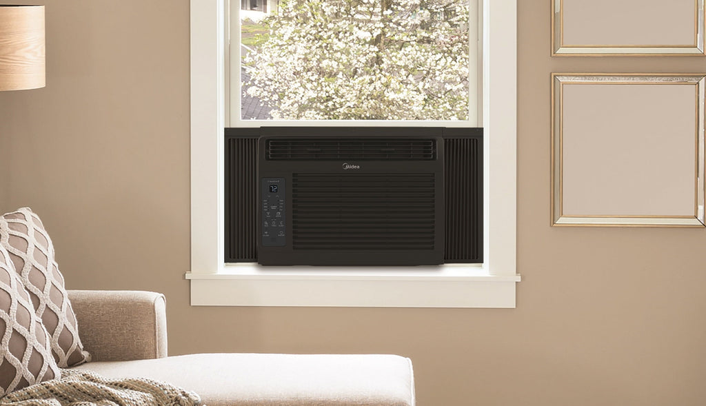 Midea 6,000 BTU 115V Window Air Conditioner with Comfort Sense Remote, White, MAW06R1WWT