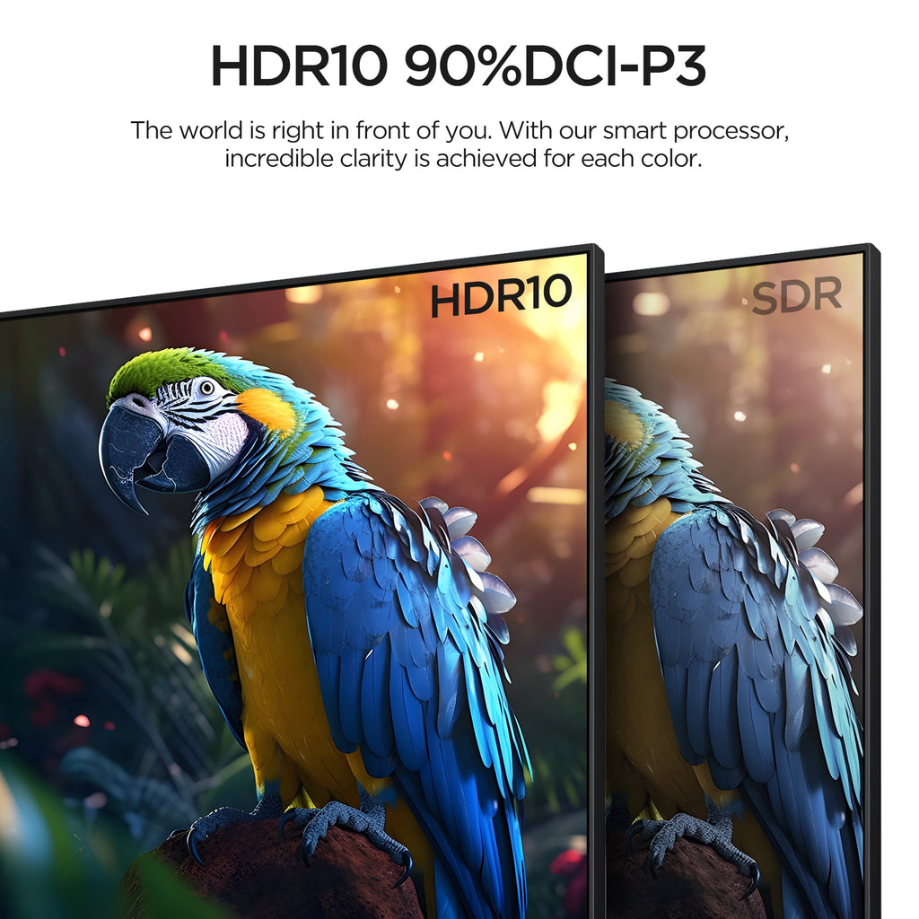 KOORUI 27 inch Computer Monitor,IPS FHD (1920 x 1080) 75Hz 99% sRGB PC Desktop Gaming Monitors for Computer ,HDMI/VGA Port, Visioncare