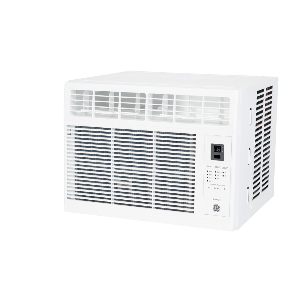 GE Appliances 5,000 BTU 115-Volt Electronic Window Air Conditioner with Remote and Eco Mode, Black, AHB05LZ