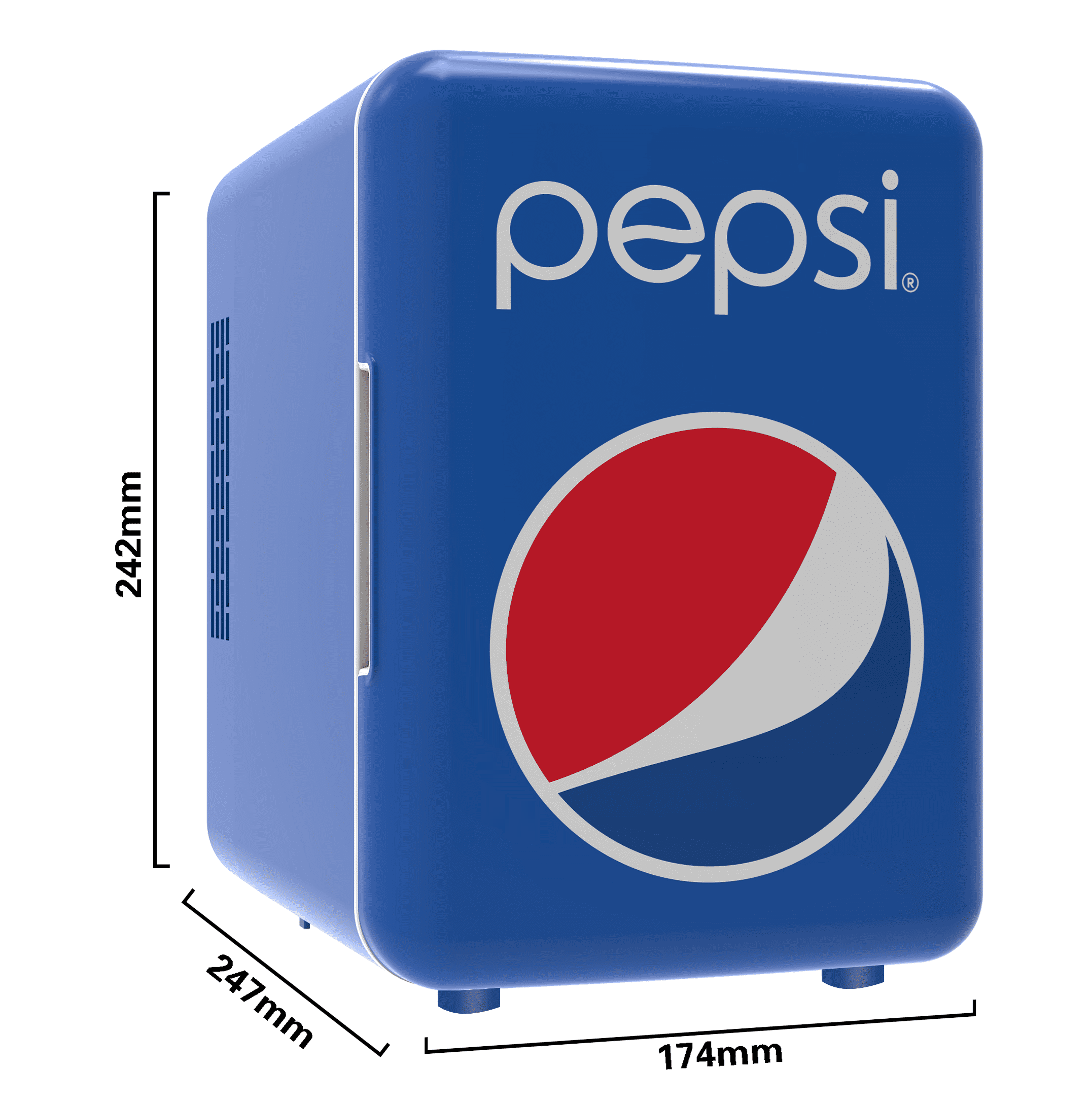 Pepsi Portable 6 Can Mini Retro Beverage Fridge - Blue