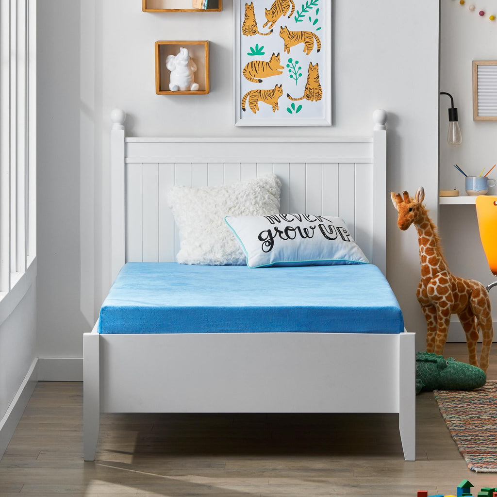 Rest Haven 6" Waterproof Gel Memory Foam Kids Mattress, Twin, Blue