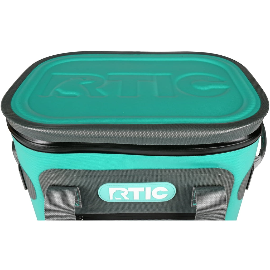RTIC 20 Can Soft Pack Cooler, Leakproof Ice Chest Cooler with Waterproof Zipper, Blue/Grey