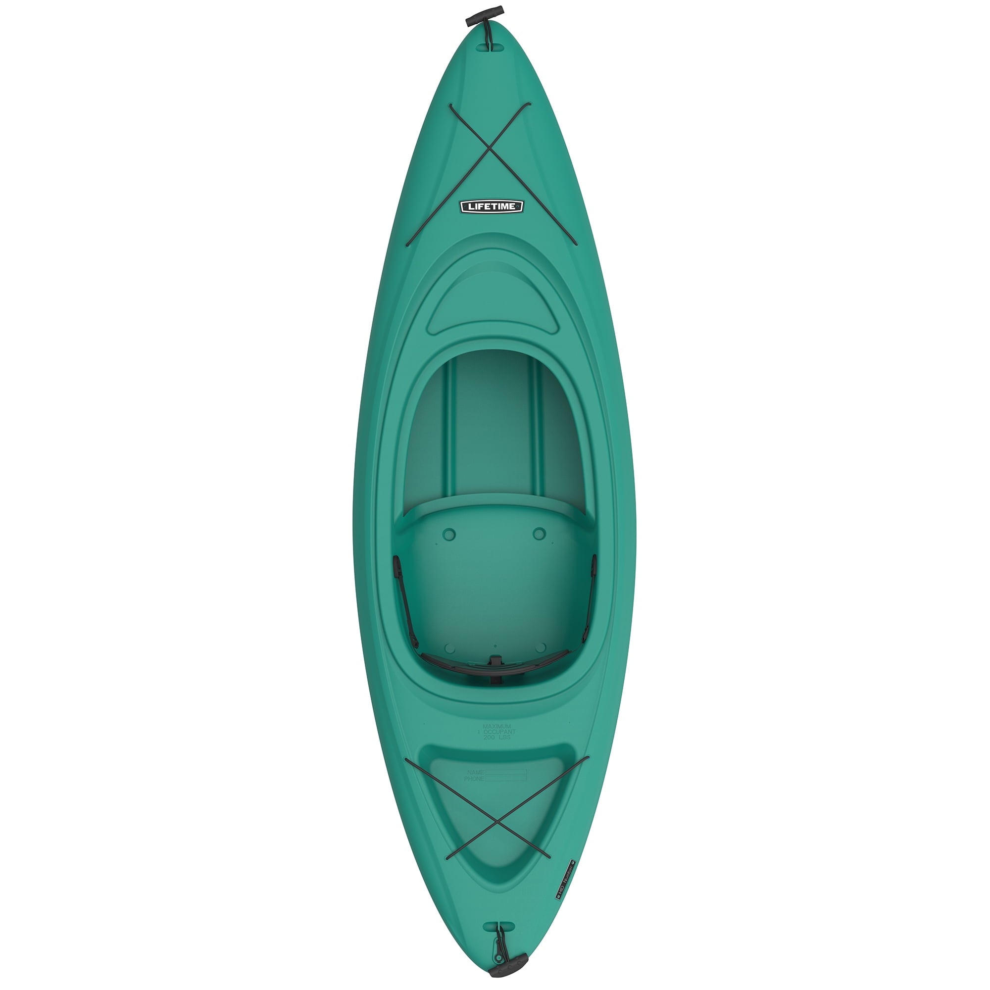 Lifetime Pacer 8 ft Sit-In Kayak (Paddle Included), Orange
