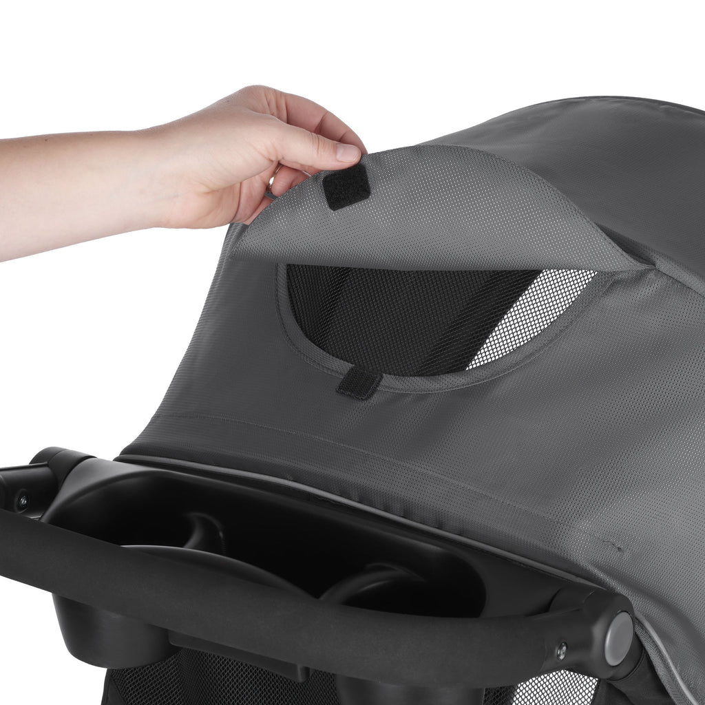 Folio3 Stroll & Jog Travel System with LiteMax Infant Car Seat (Avenue Gray)