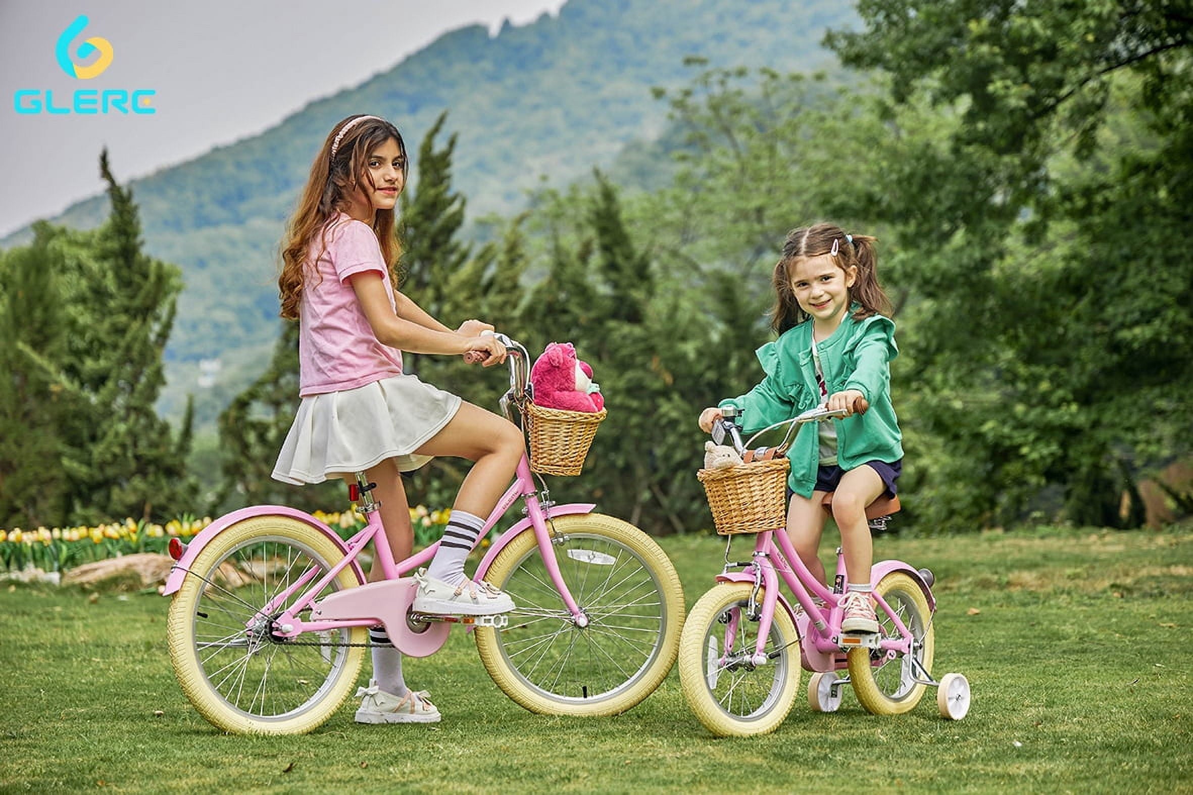 Glerc Little Molly 14 inch Kids Girls Bike for 3-5 Years Old Little Child,Yellow
