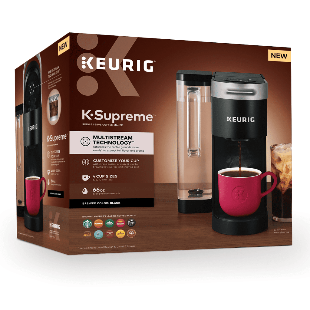 Keurig K-Supreme Single-Serve K-Cup Pod Coffee Maker, Black