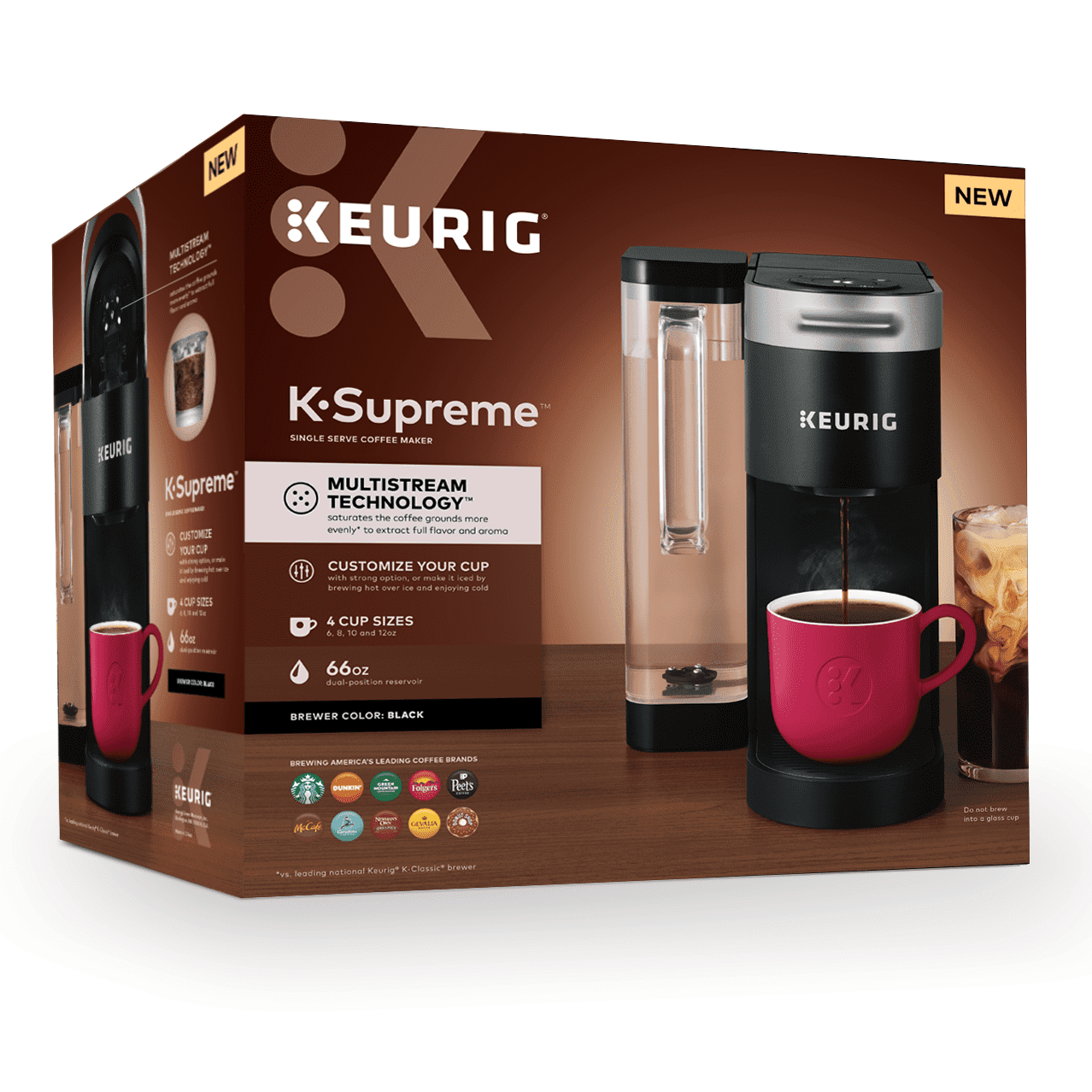 Keurig K-Supreme Single-Serve K-Cup Pod Coffee Maker, Black