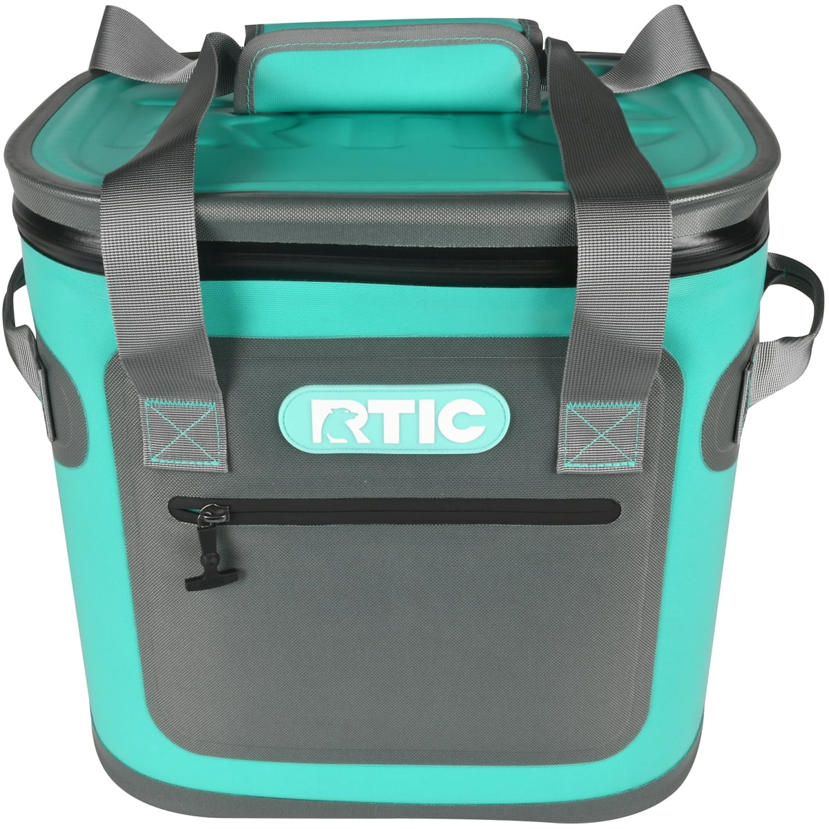 RTIC 20 Can Soft Pack Cooler, Leakproof Ice Chest Cooler with Waterproof Zipper, Blue/Grey