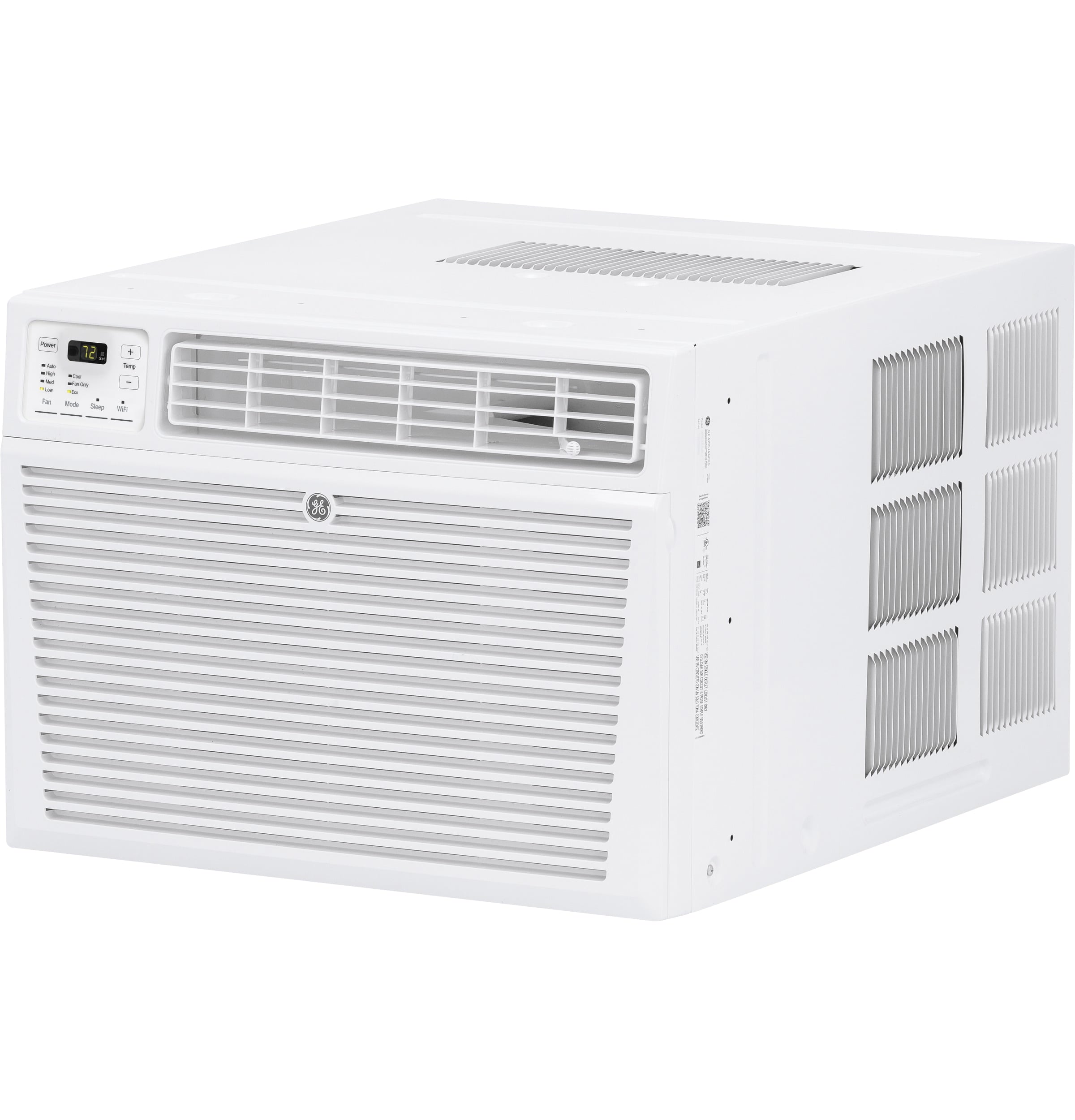 GE Appliances 8,000 BTU 115-Volt Smart Window Air Conditioner with Remote, AEN08LZ, Black