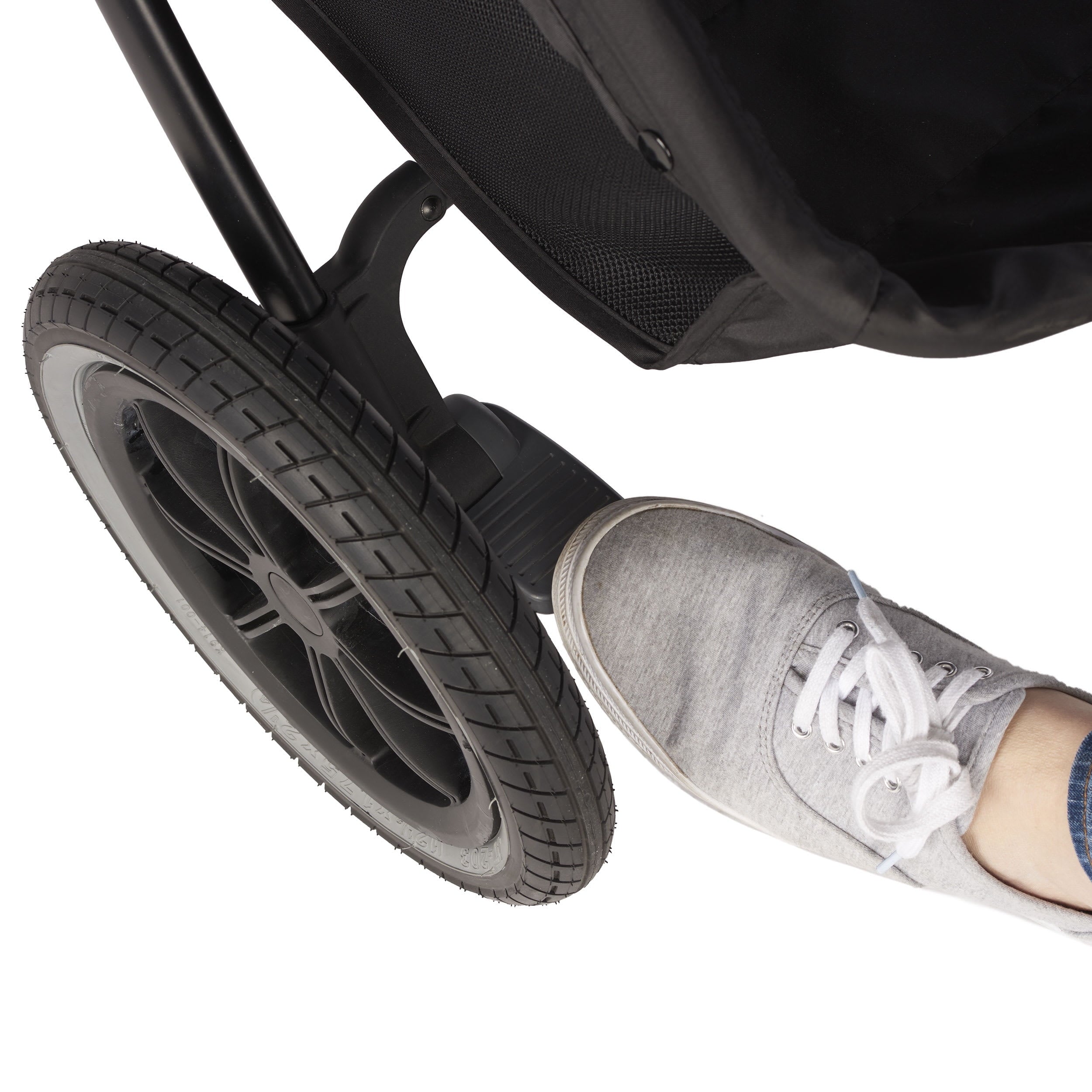 Folio3 Stroll & Jog Travel System with LiteMax Infant Car Seat (Avenue Gray)