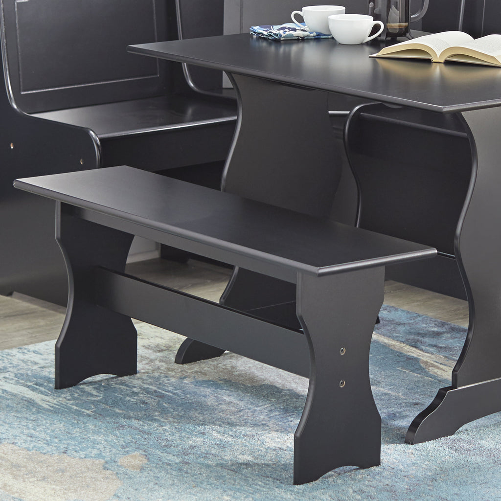 TMS Corner Reversible Dining Breakfast Nook with Storage, Espresso