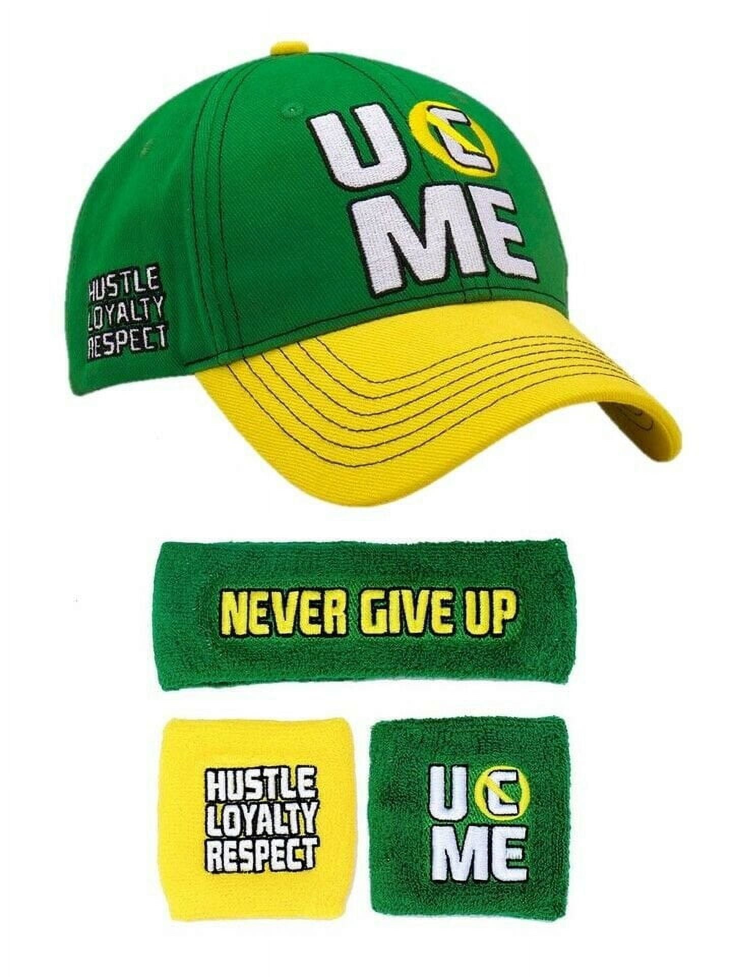 John Cena Earn The Day Boys Costume T-shirt Baseball Hat Headband Wristbands YL