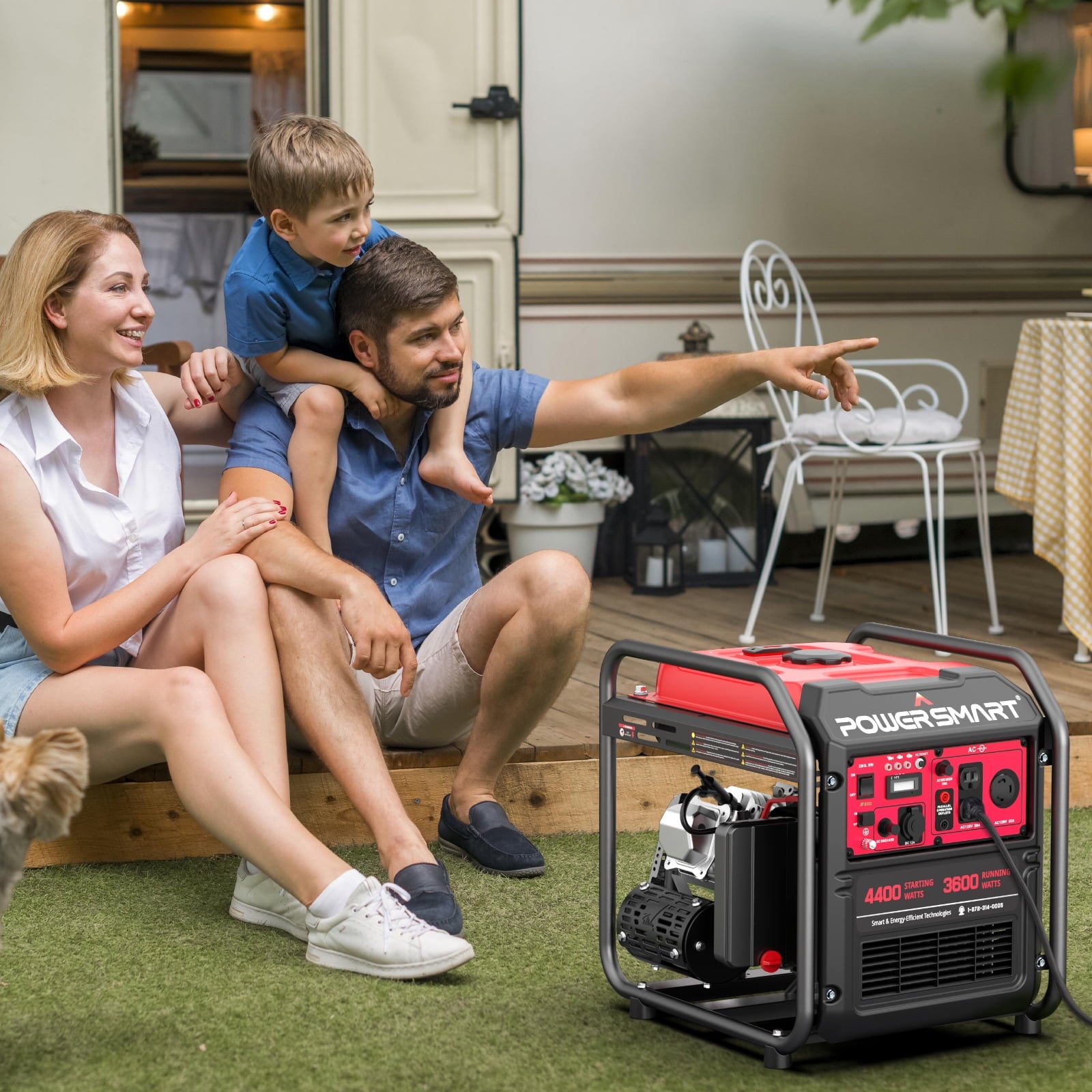 PowerSmart 4400-Watt Gasoline Generator for Outdoor and Home Use,EPA Compliant