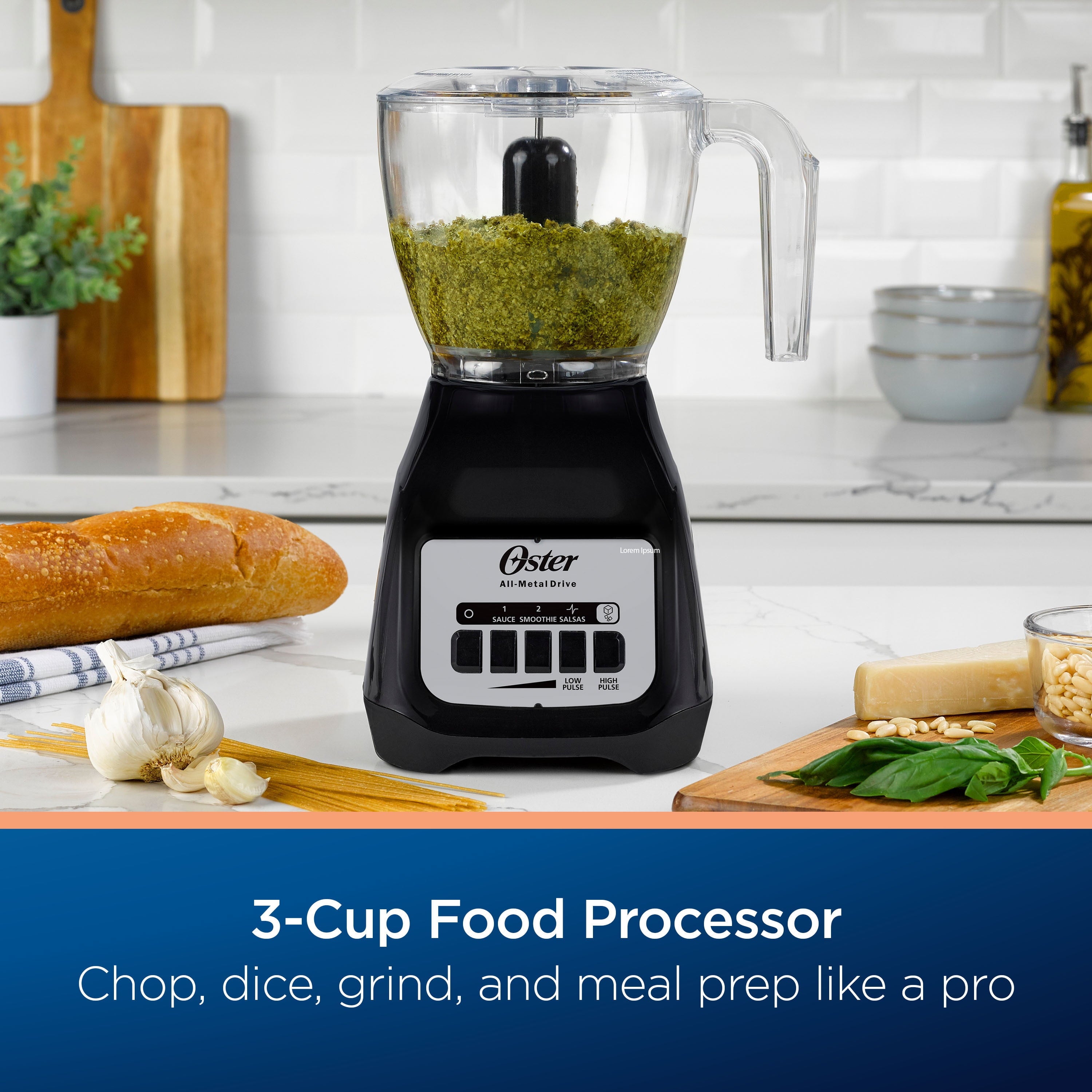 Oster® Classic 3-in-1 Kitchen System Blender, Food Processor and Blend-n-Go® Cup