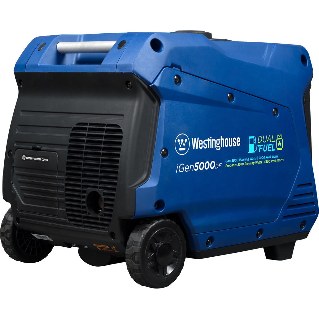Westinghouse 5000 Peak Watt Electric Start Dual Fuel Portable Inverter Generator with RV Outlet