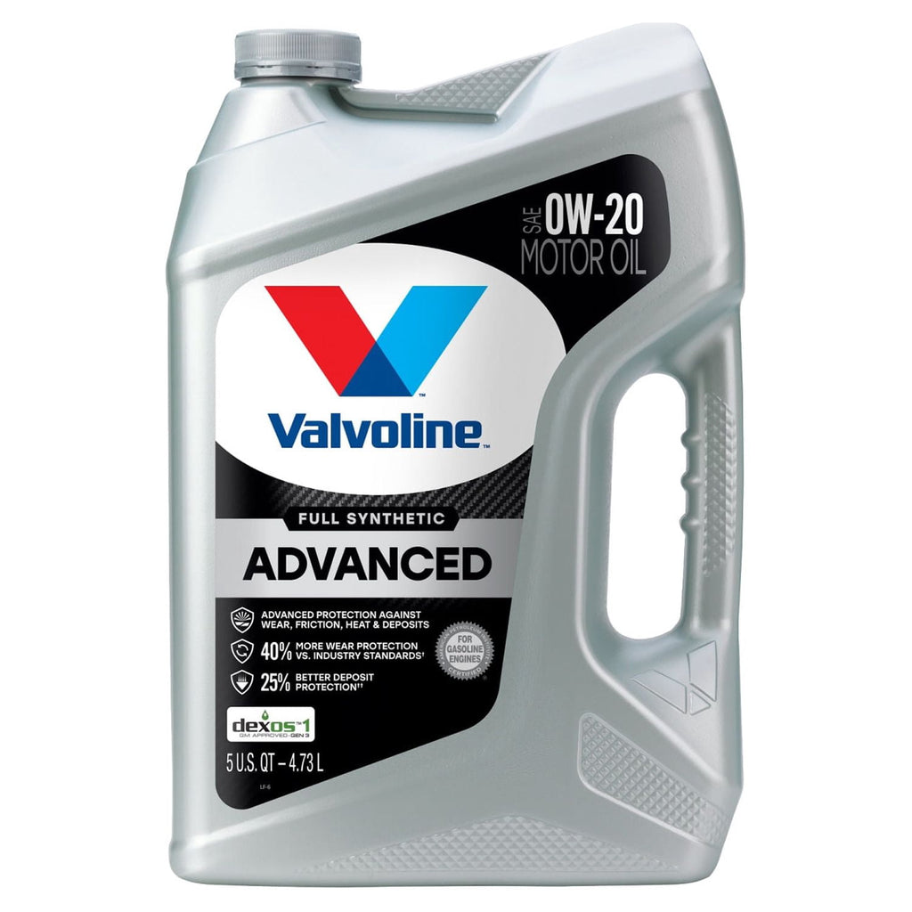 Valvoline Advanced Full Synthetic 0W-20 Motor Oil 5 QT
