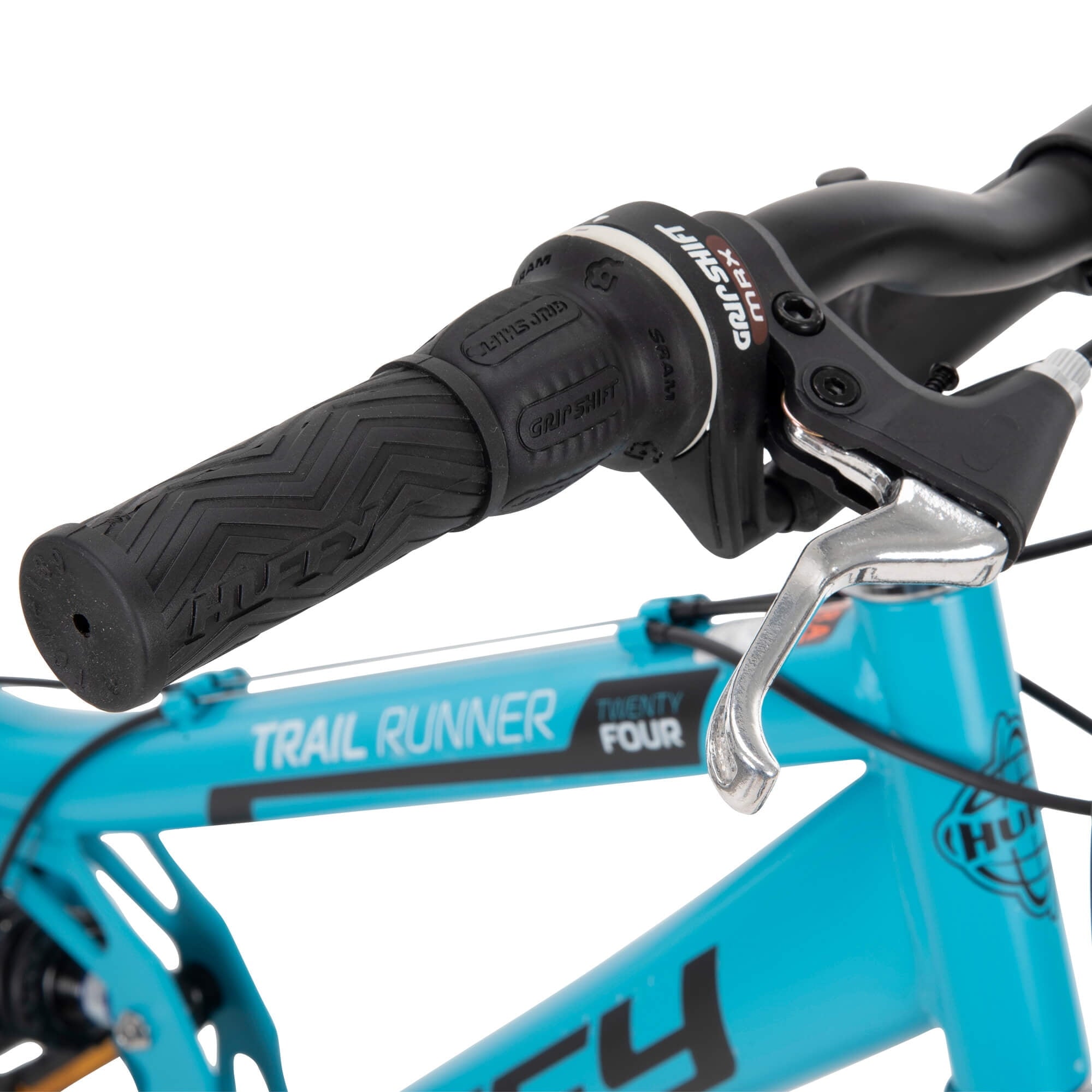 Huffy 24" Trail Runner Girls Full Suspension Mountain Bikes, Ages 12+ Years, Teal Blue