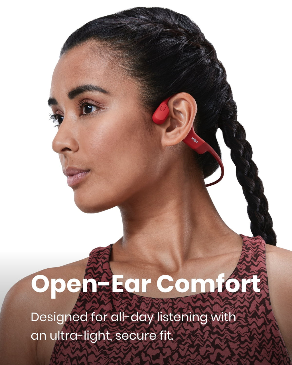 Shokz OpenRun Bone Conduction Waterproof Bluetooth Headphones for Sports with Cooling Wristband (Formerly Aeropex), Blue