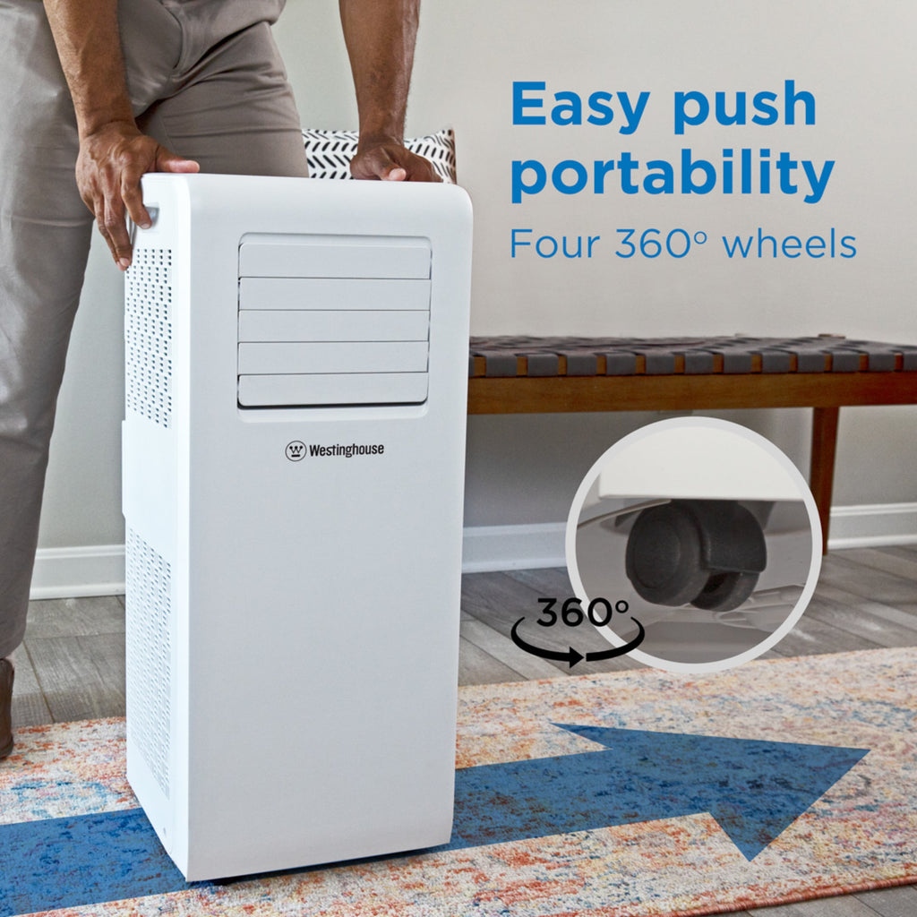 Westinghouse 10,000 BTU Portable Air Conditioner with Remote, 3-in-1 Operation, Rooms Up to 450 sq ft