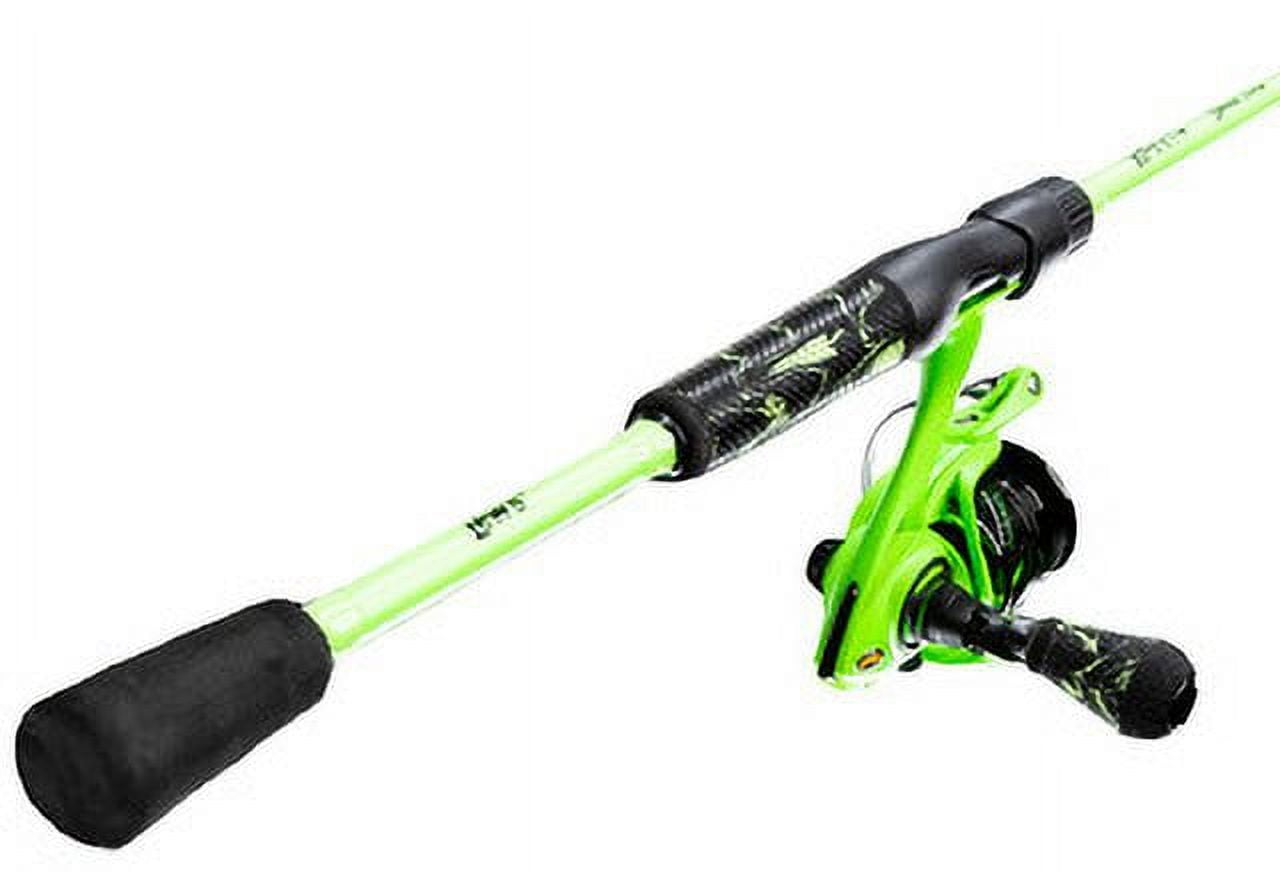 Lew's Xfinity Spinning Reel and Fishing Rod Combo, 6-Foot 6-Inch Rod, Green
