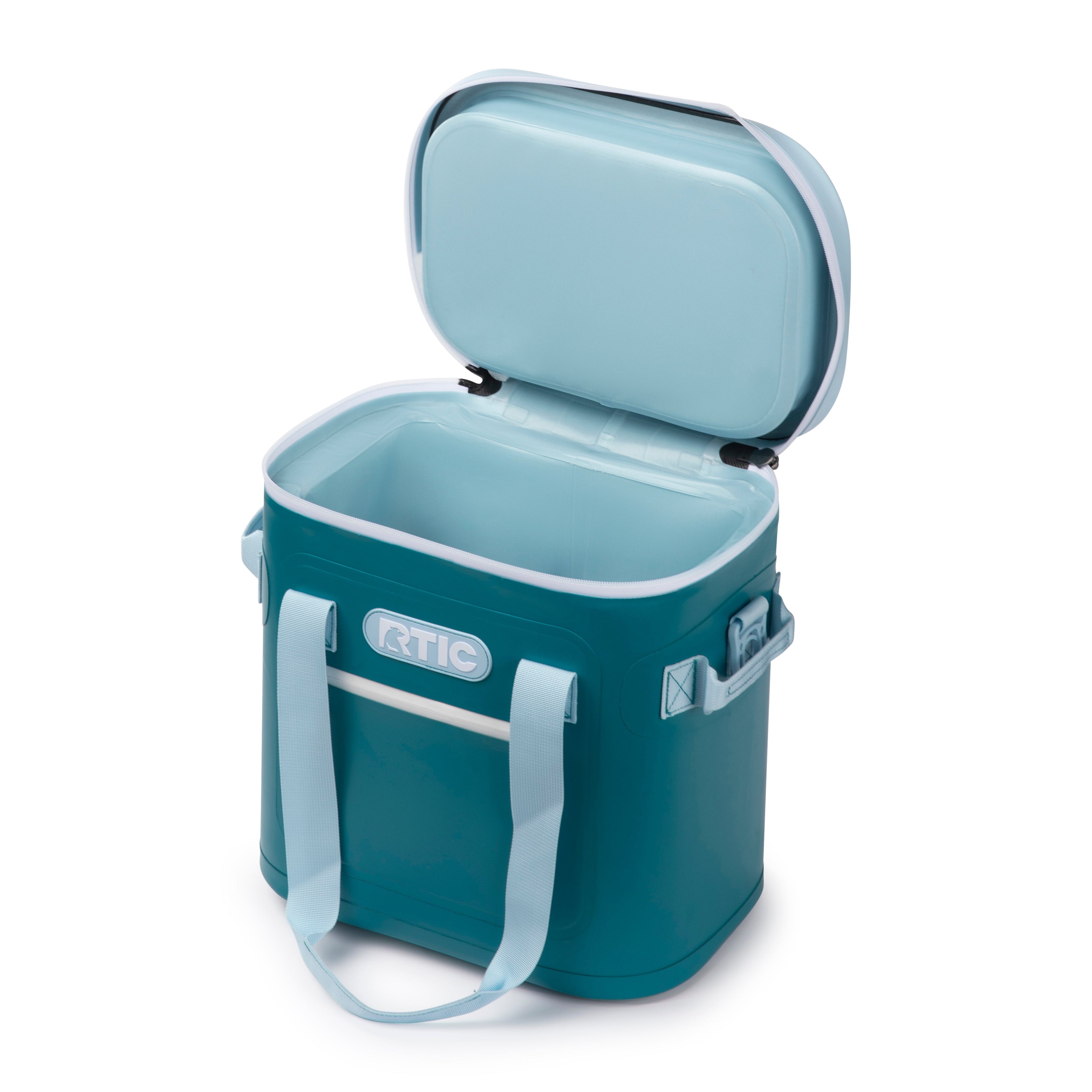 RTIC 20 Can Soft Pack Cooler, Leakproof Ice Chest Cooler with Waterproof Zipper, Blue/Grey