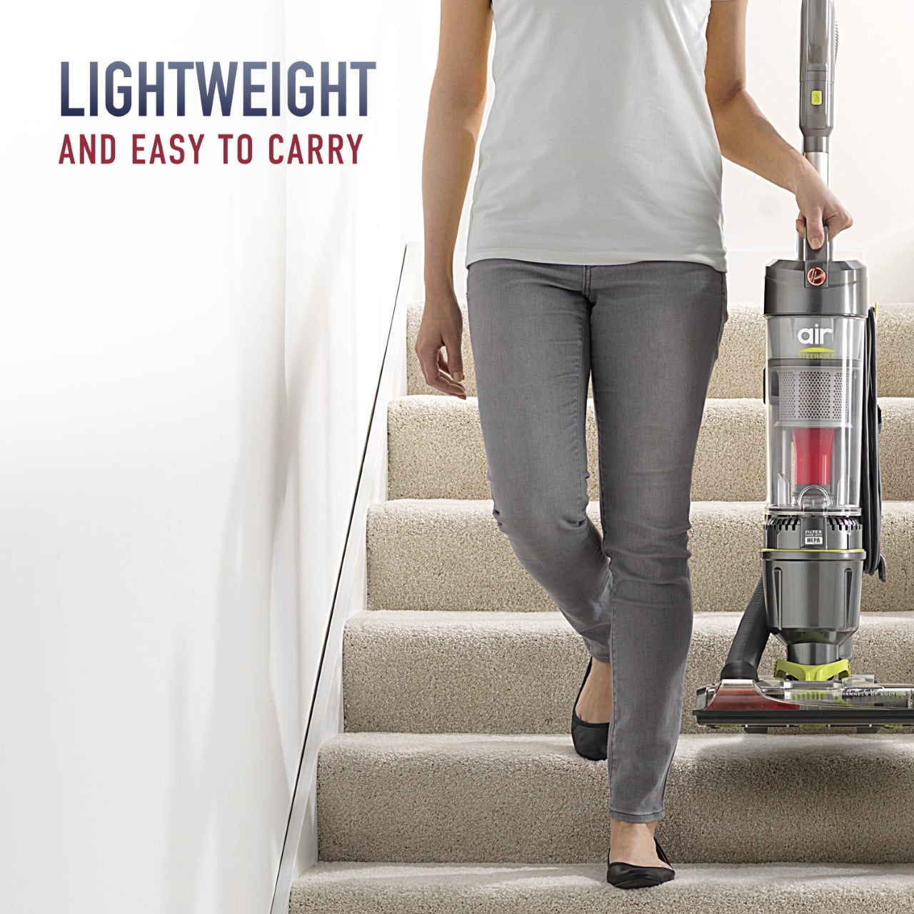 Hoover Air Steerable Upright Vacuum Cleaner w/ Filter with HEPA Media, UH72400