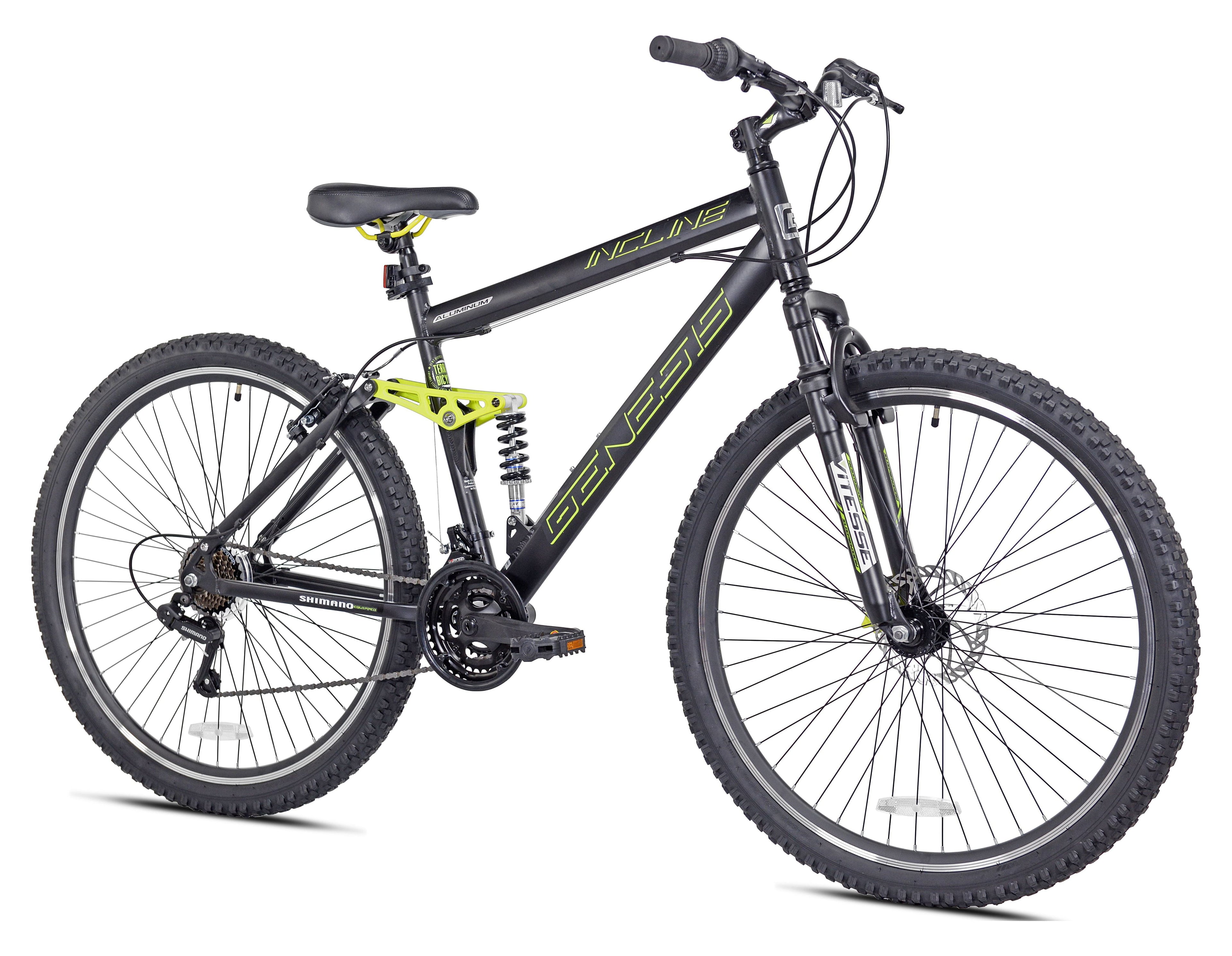 Genesis 29" Incline Men's Mountain Bike, Black/Yellow