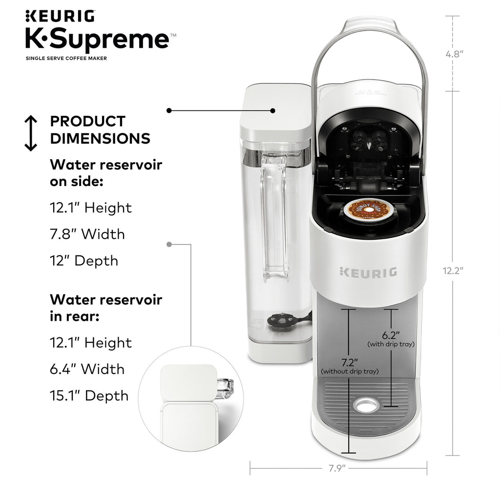 Keurig K-Supreme Single-Serve K-Cup Pod Coffee Maker, Black