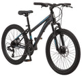 Schwinn Sidewinder Mountain Bike, 24-inch Wheels, 21 Speeds, Black / Teal
