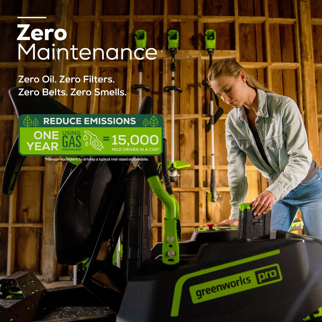 Greenworks 60V 42” Electric CrossoverZ Zero Turn Mower with (4) 8 Ah Batteries and (2) Dual Port Turbo Chargers