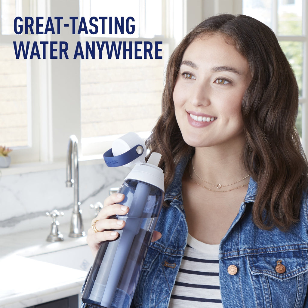 Brita 26oz Night Sky Premium Leak Proof Filtered Water Bottle with Straw