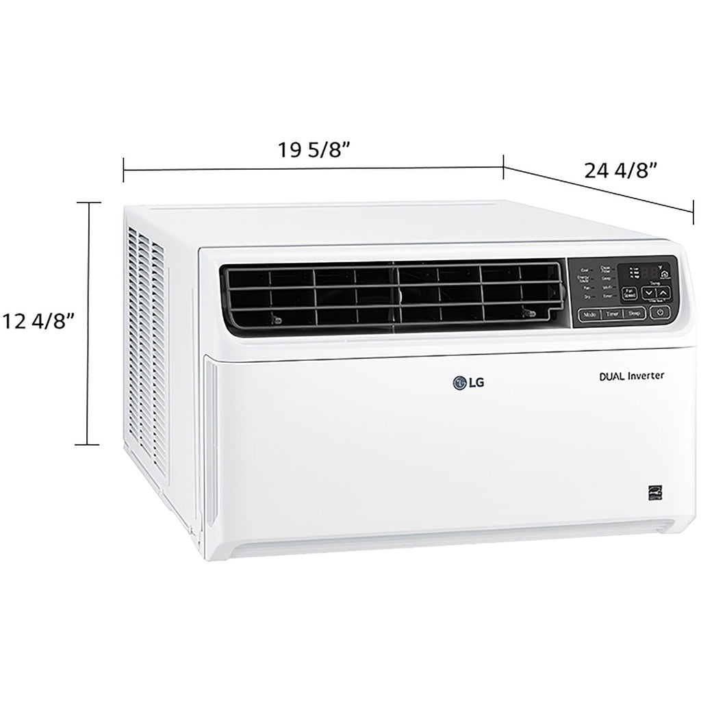 LG Energy Star 9,500 BTU 115V Dual Inverter Window Air Conditioner with Wi-Fi Control