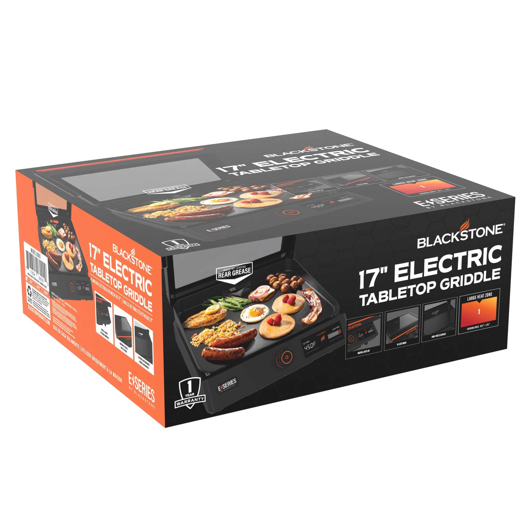 Blackstone E-Series 17" Electric Tabletop Griddle with Hood