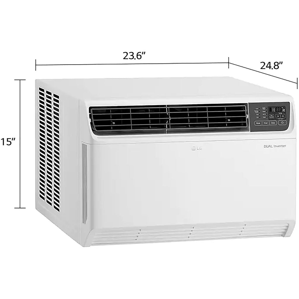 LG Energy Star 9,500 BTU 115V Dual Inverter Window Air Conditioner with Wi-Fi Control