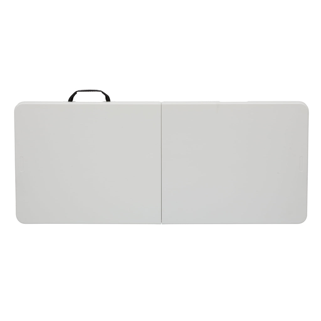 Ozark Trail 5-Foot Center Half Folding Table, White (Indoor and Outdoor Use), Size 5ft