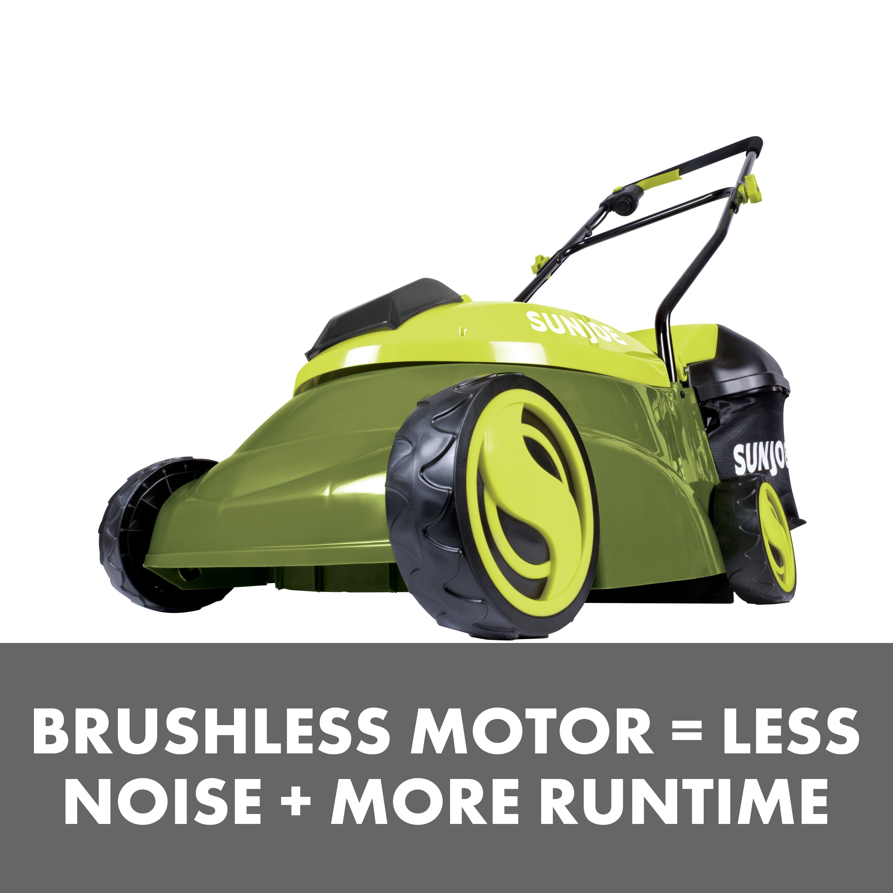 Sun Joe 28V Cordless 14" Brushless Push Lawn Mower, 3-Position, 4.0-Ah