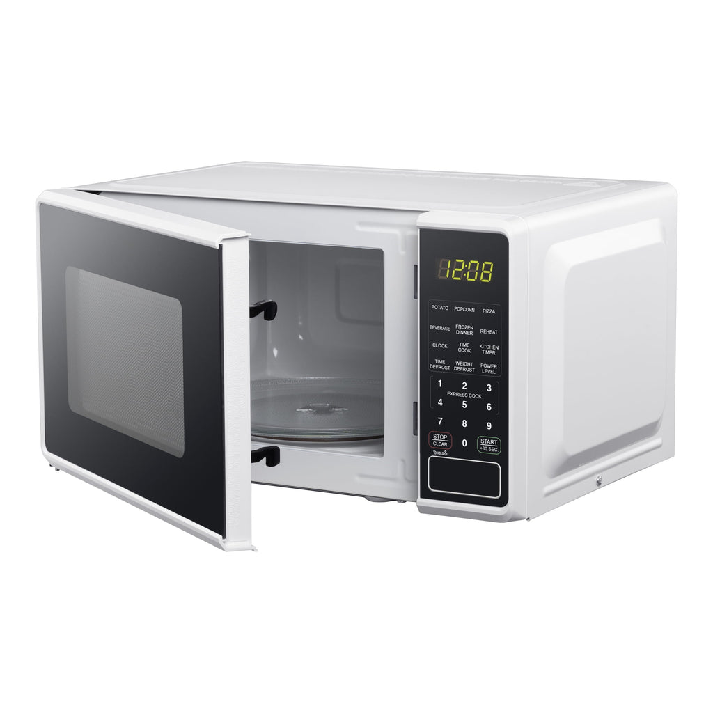 Mainstays 0.7 Cu ft Countertop Microwave Oven, 700 Watts, Black, New