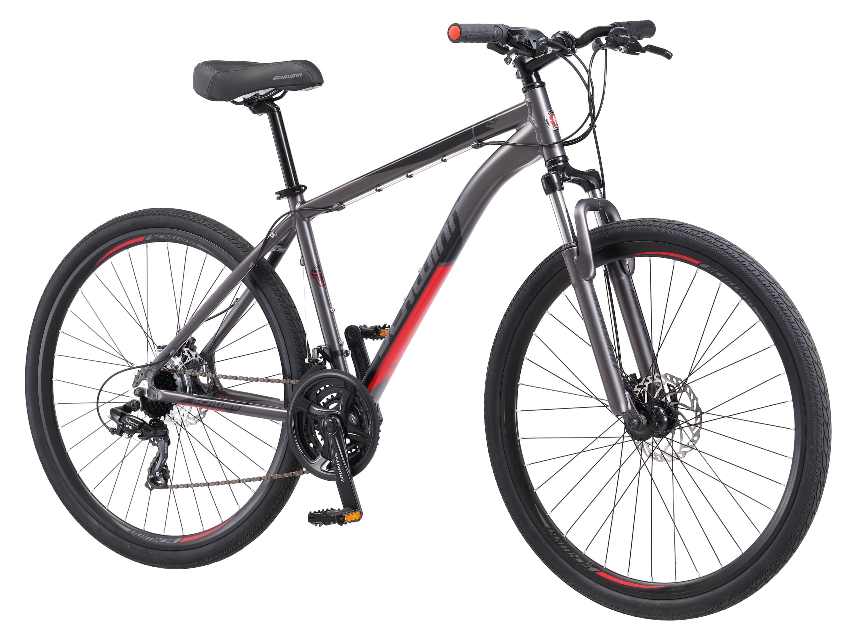 Schwinn DSB Hybrid Bike, 700c wheels, 21 speeds, mens frame, grey