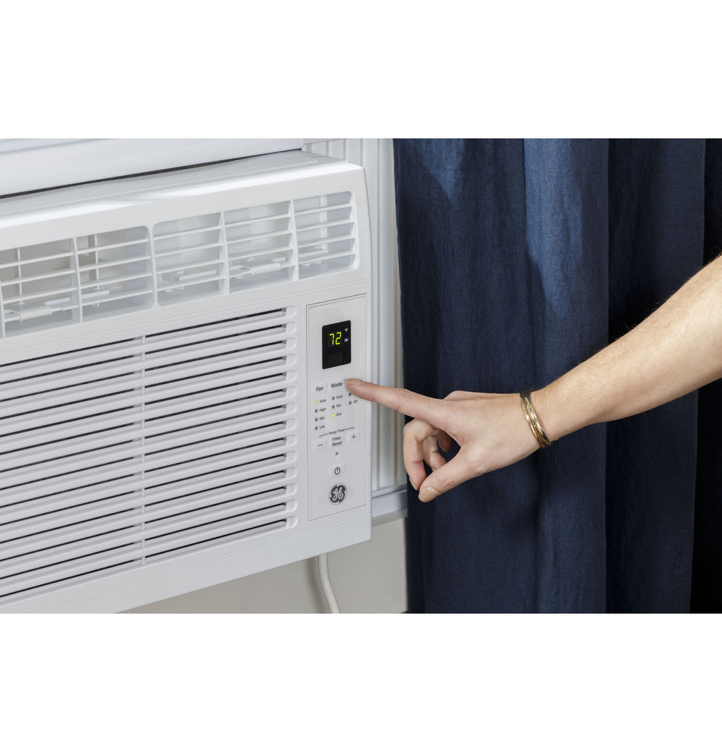 GE Appliances 5,000 BTU 115-Volt Electronic Window Air Conditioner with Remote and Eco Mode, Black, AHB05LZ