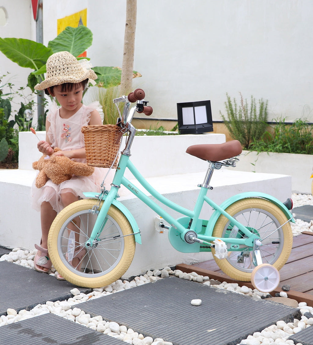 Glerc Little Molly 14 inch Kids Girls Bike for 3-5 Years Old Little Child,Yellow