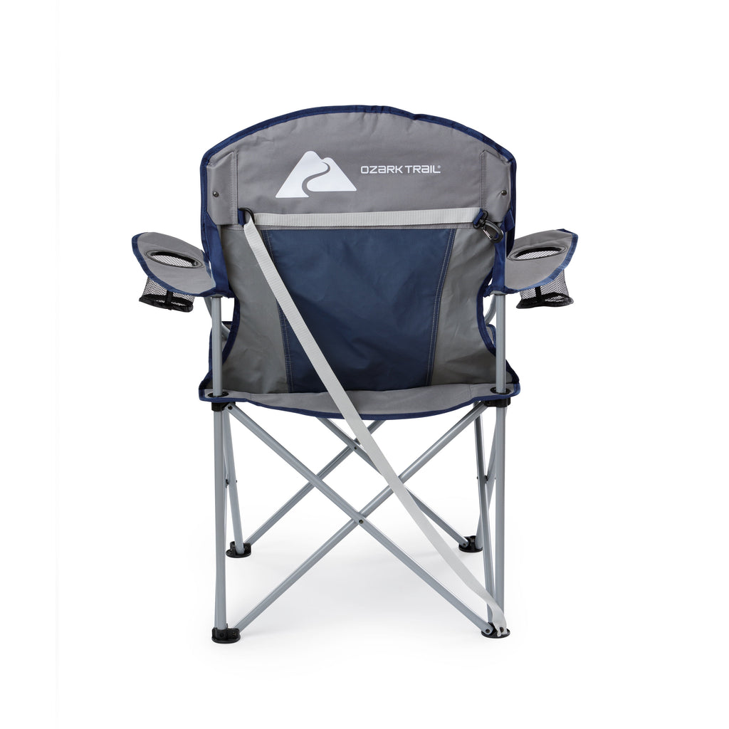 Ozark Trail, Adult Oversized Quad Chair, 9.2lbs, off White & Gray