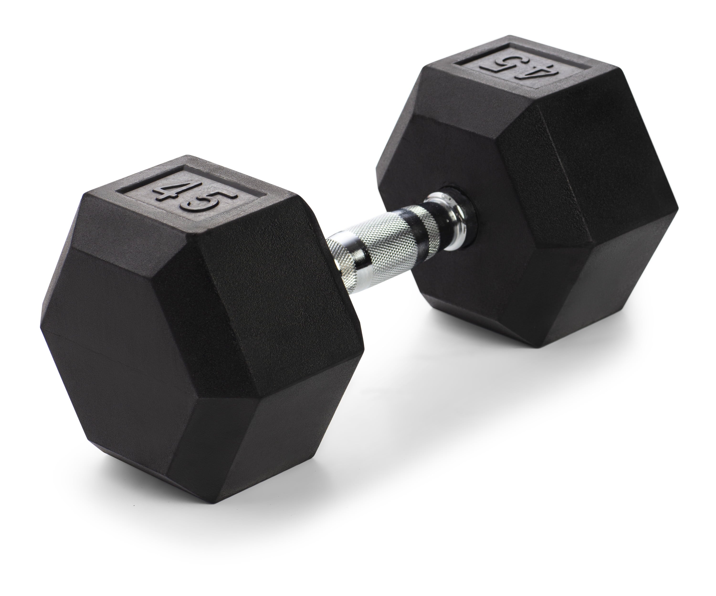 Weider, 25lb Rubber Hex Dumbbell, Single