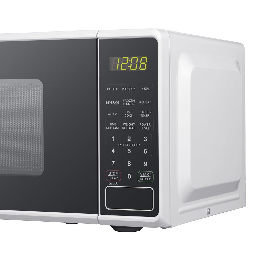 Mainstays 0.7 Cu ft Countertop Microwave Oven, 700 Watts, Black, New