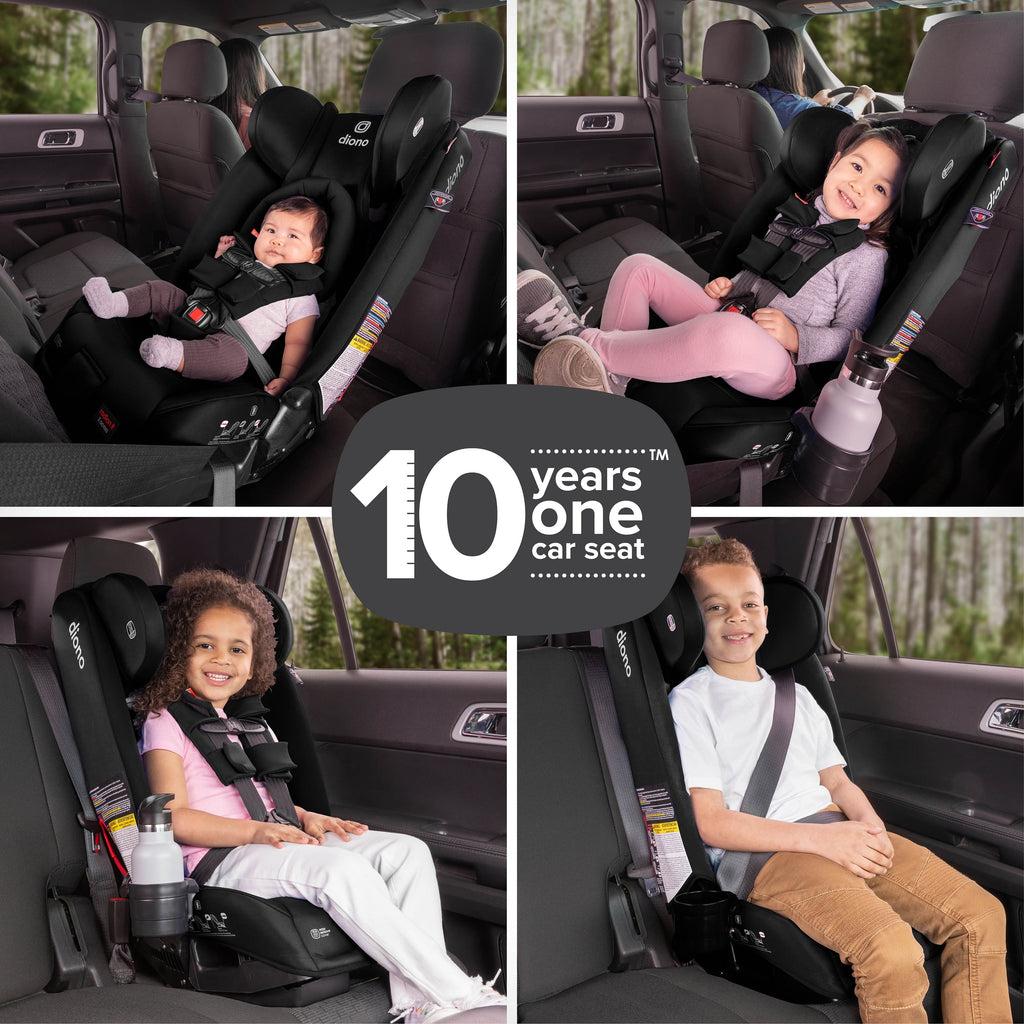 Diono Radian 3RX All-in-One Convertible Car Seat, Black Jet