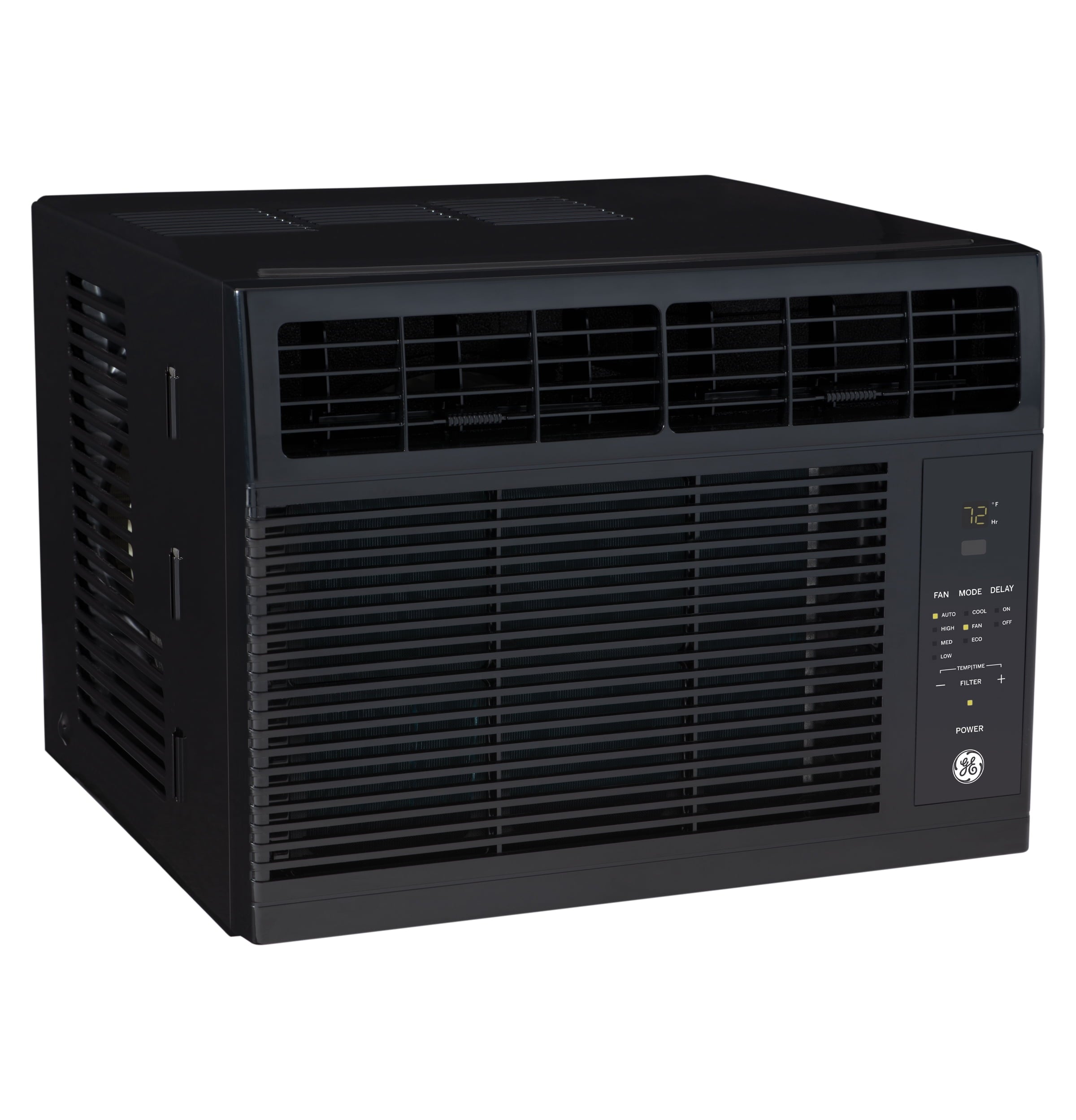 GE Appliances 5,000 BTU 115-Volt Electronic Window Air Conditioner with Remote and Eco Mode, Black, AHB05LZ