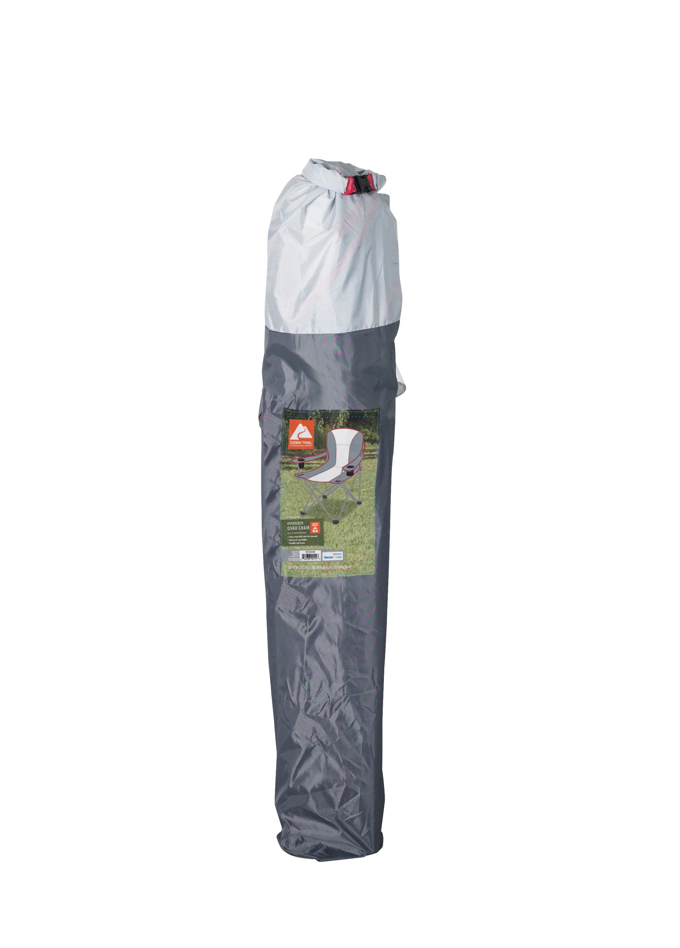 Ozark Trail, Adult Oversized Quad Chair, 9.2lbs, off White & Gray