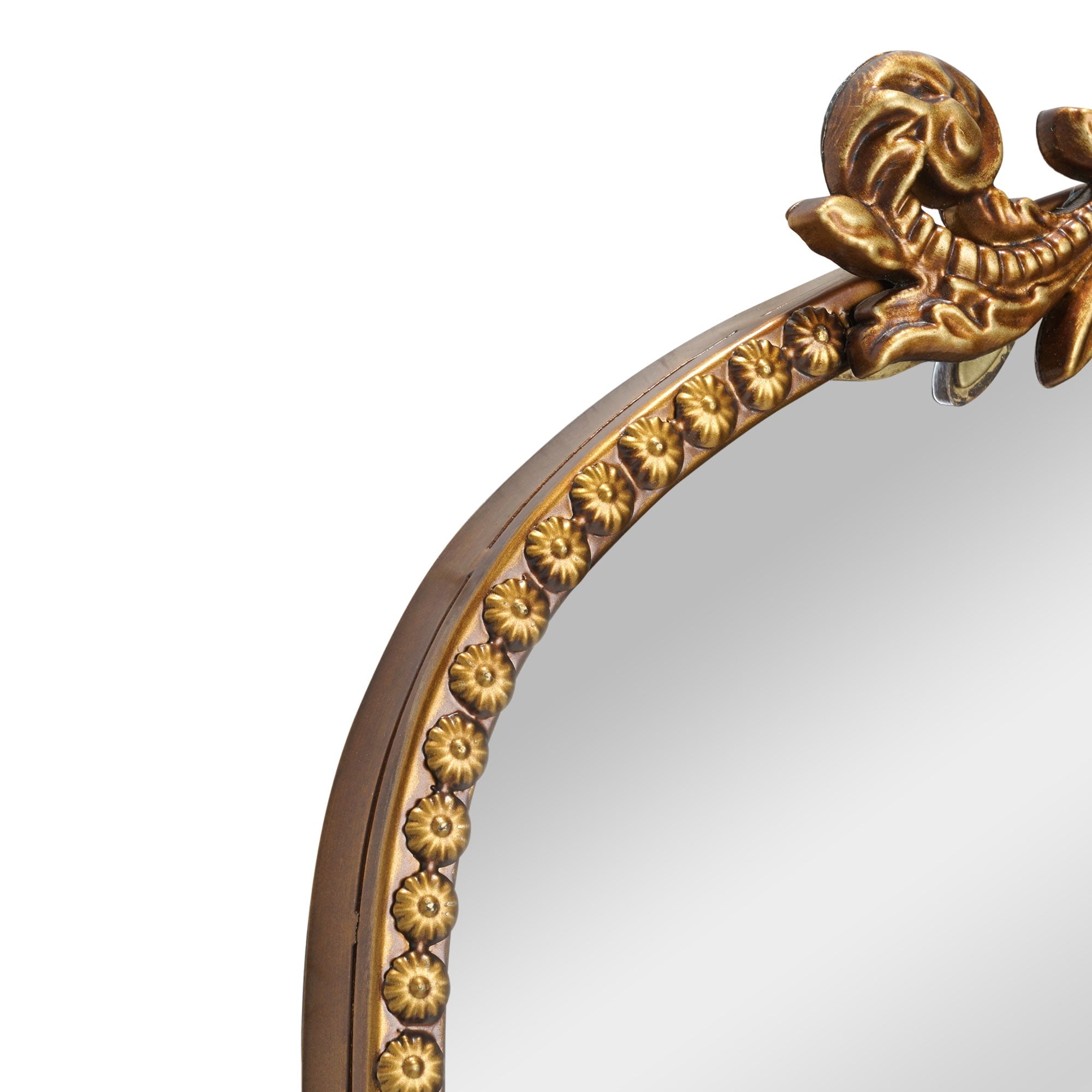 Better Homes & Gardens 20" x 30" Filigree Arch Metal Wall Mirror Decor in Gold