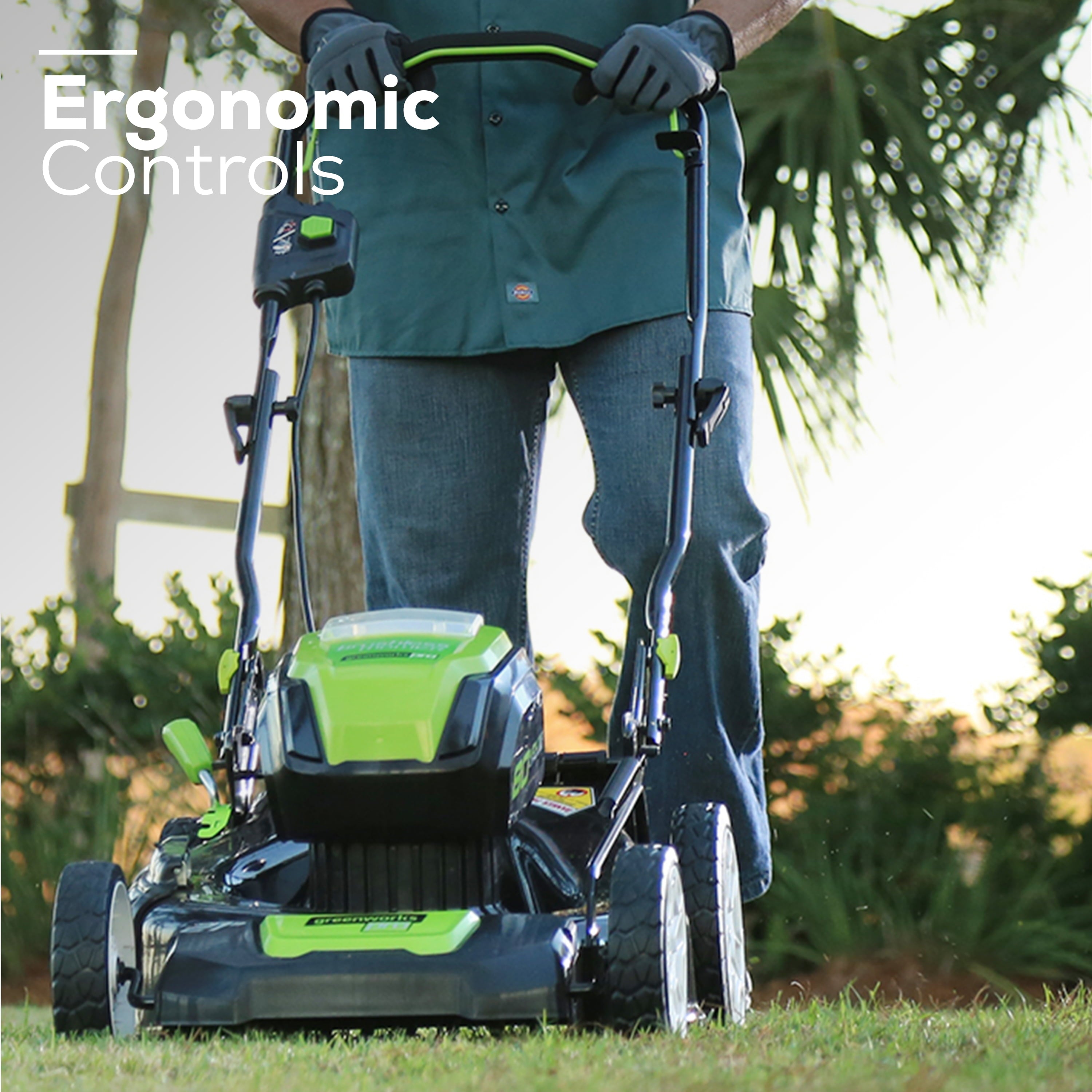 Greenworks 80V 21" Self Propelled Mower 5Ah Battery & Charger 2502402NV