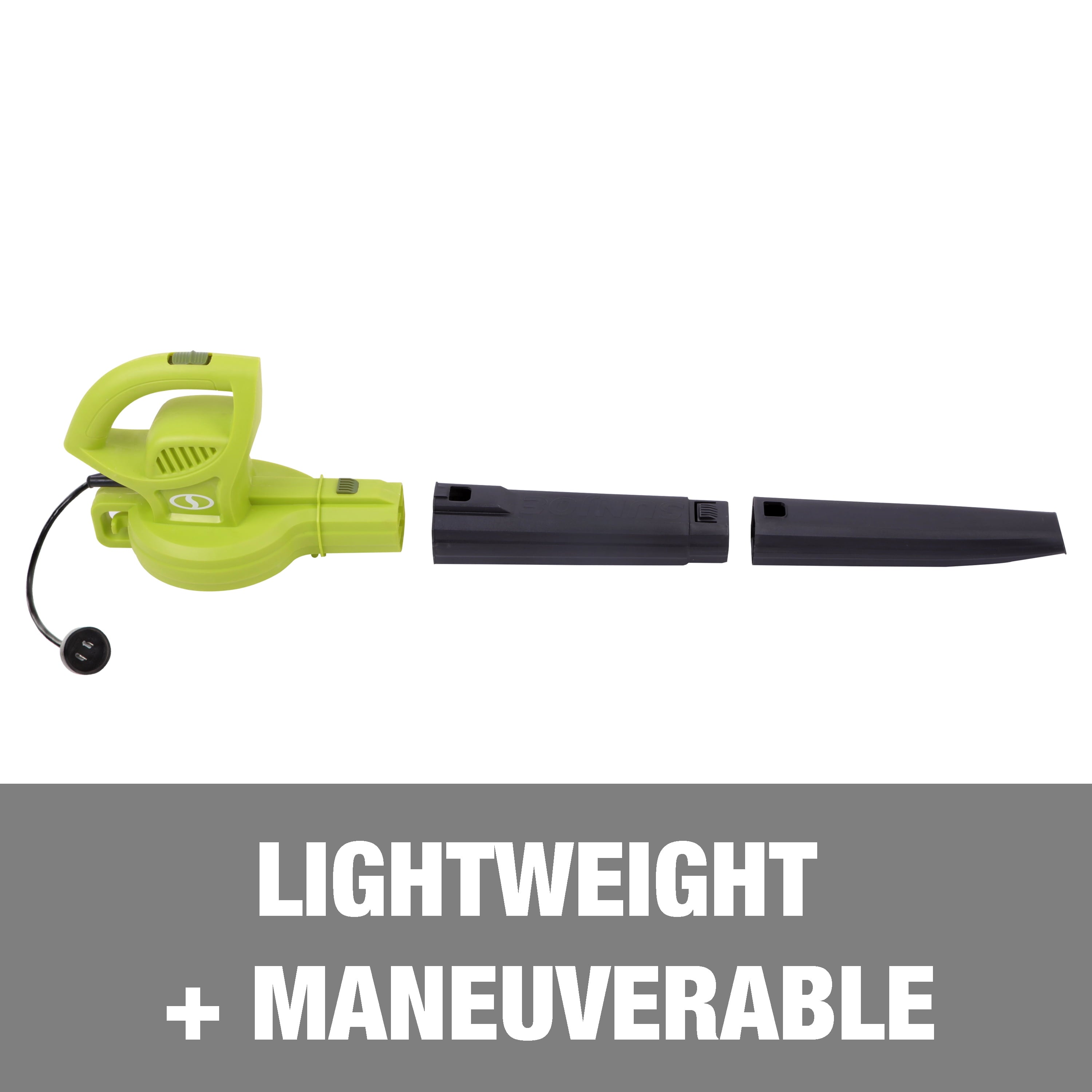 Sun Joe All-Purpose Electric Leaf Blower, 6-Amp, 155-mph, 260-CFM - Green