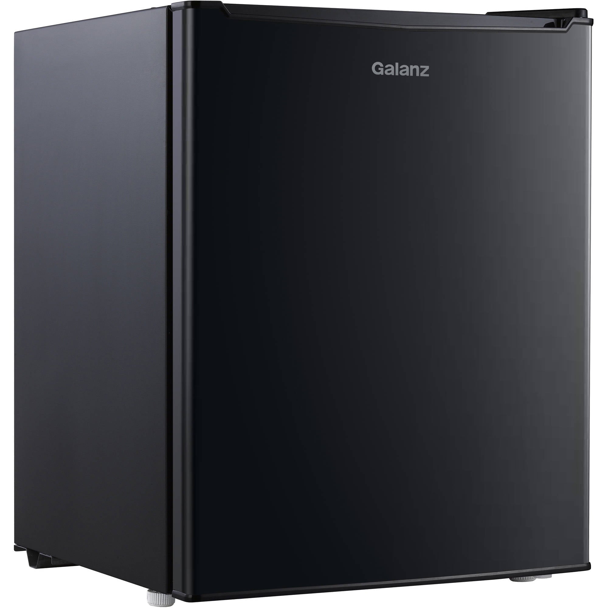 Galanz 2.7 Cu ft Single Door Mini Fridge, Black, Estar, New, Width 19.13"